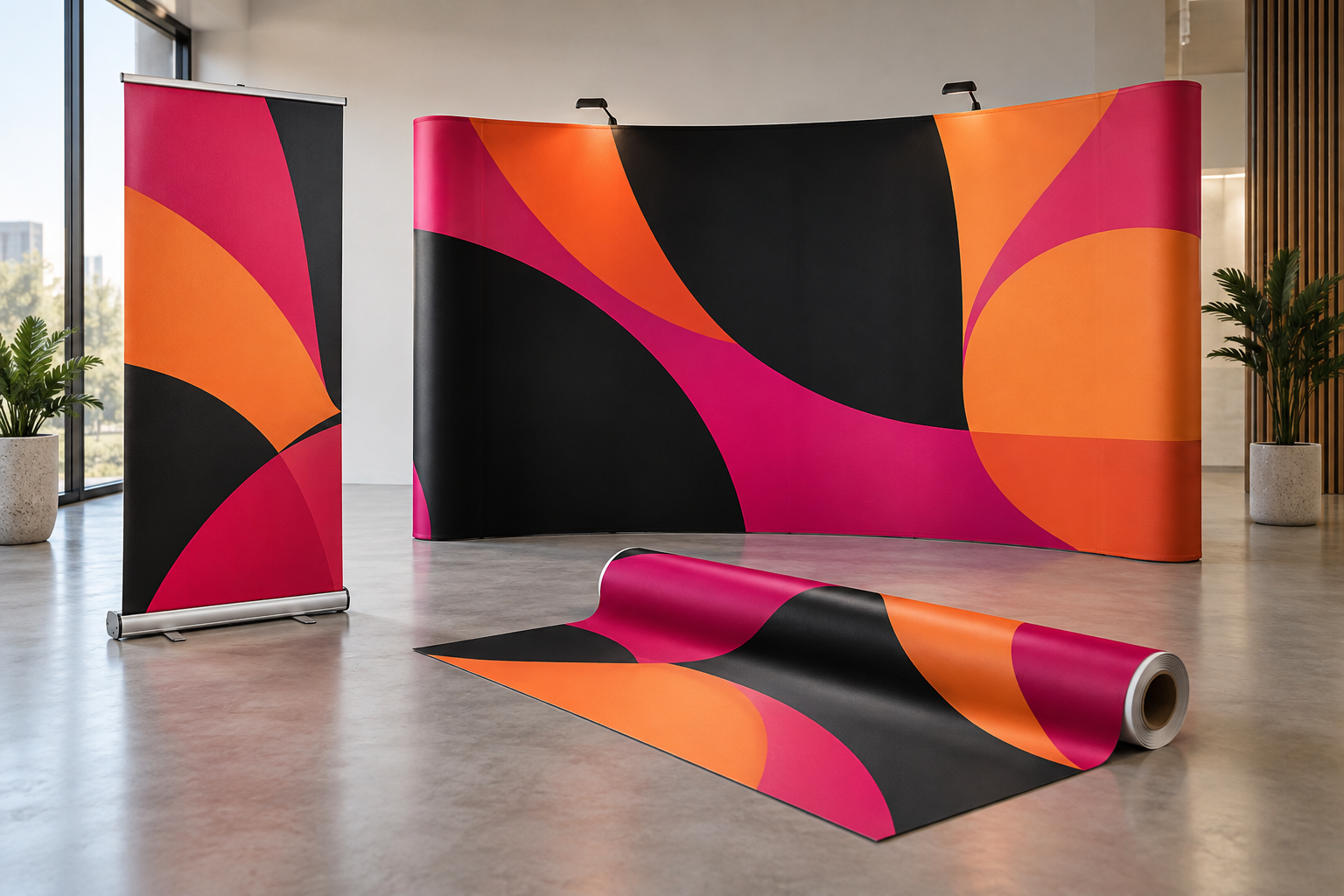Pull-up banner and large printed graphics