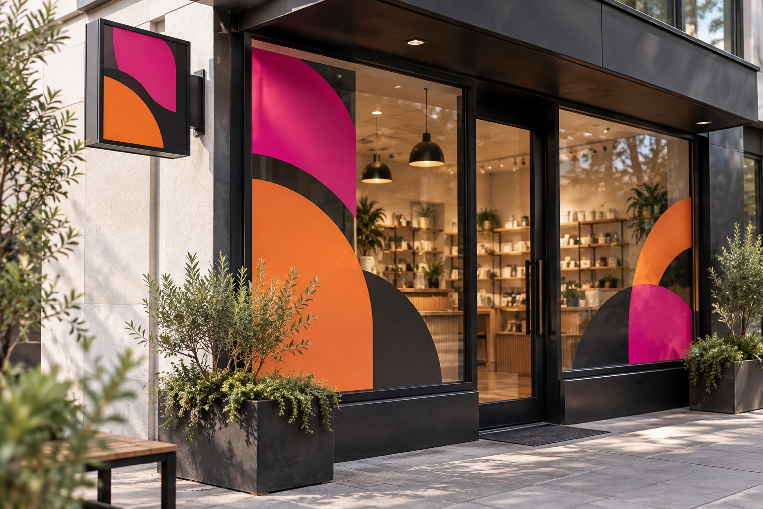 Shopfront and window signage